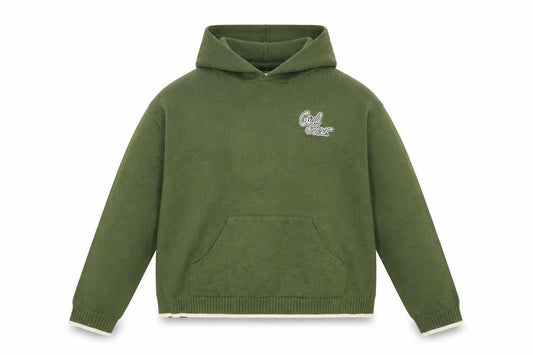 H&M Girls Green  Knit Pullover Hoodie Size L