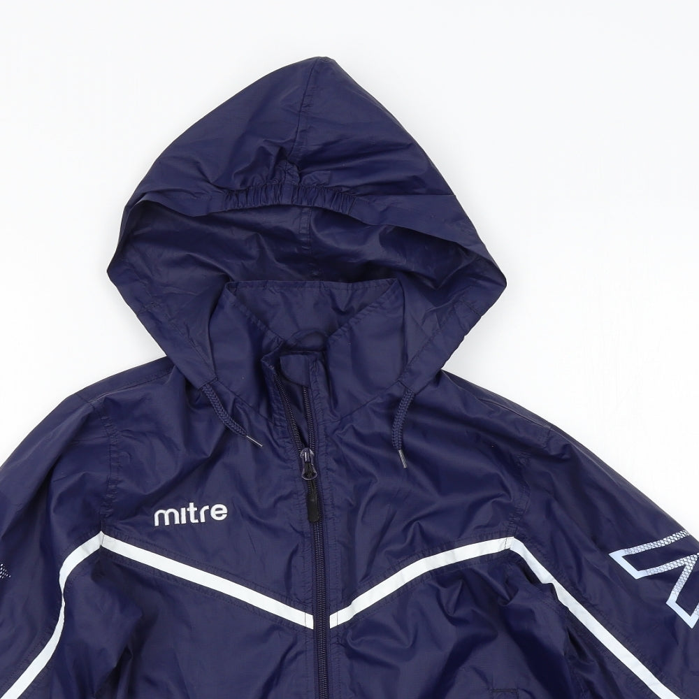 Mitre Boys Blue   Anorak Jacket Size S