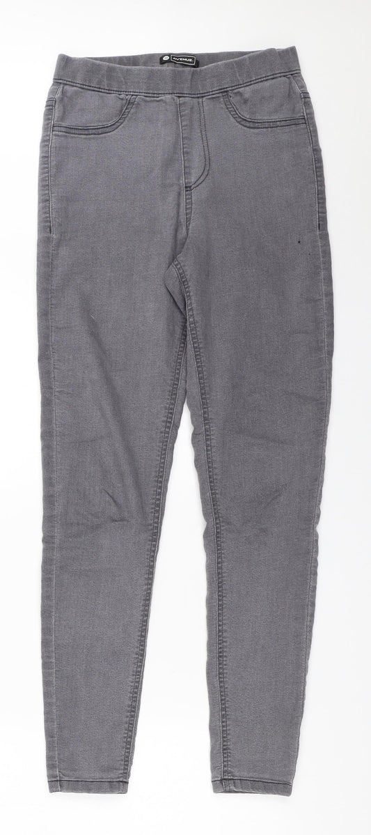 Avenue Womens Grey   Jegging Jeans Size 10 L27.5 in