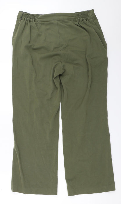 Anna Rose Womens Green   Trousers  Size 12 L25.5 in