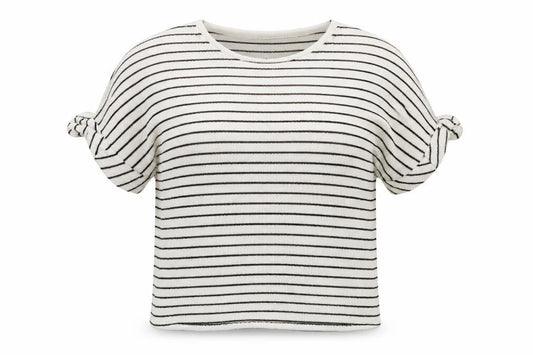 Vero Moda  Womens White Striped  Pullover Jumper Size L