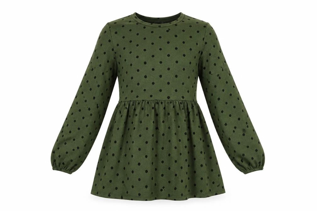 Stradivarius  Womens Green Polka Dot  A-Line  Size M