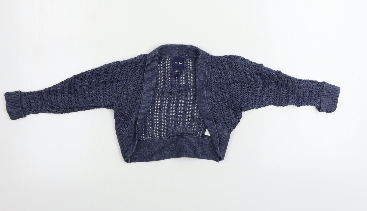 Gap  Girls Blue   Cardigan Jumper Size 18-24 Months