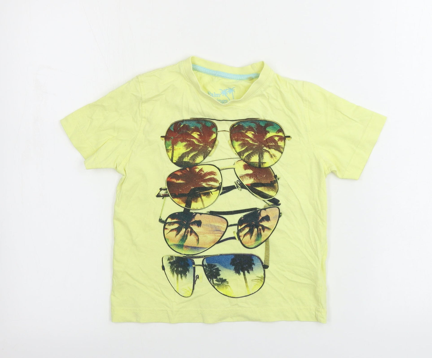 Matalan  Boys Yellow   Basic T-Shirt Size 4-5 Years