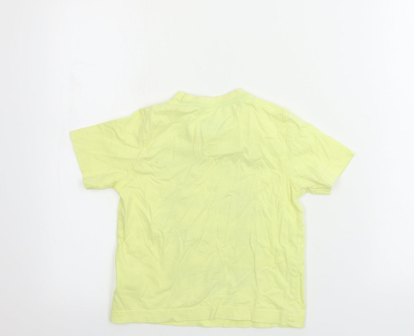 Matalan  Boys Yellow   Basic T-Shirt Size 4-5 Years