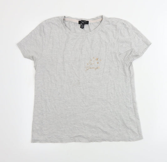 New Look  Womens Grey   Basic T-Shirt Size S