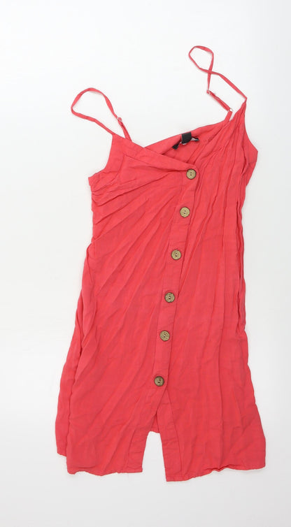 Primark Womens Pink   Basic Button-Up Size 8