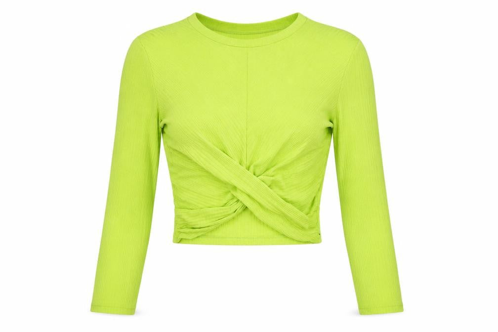 H&M  Womens Green   Cropped T-Shirt Size S