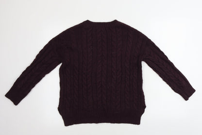 Back view of Atmosphere women’s purple jumper, size S
