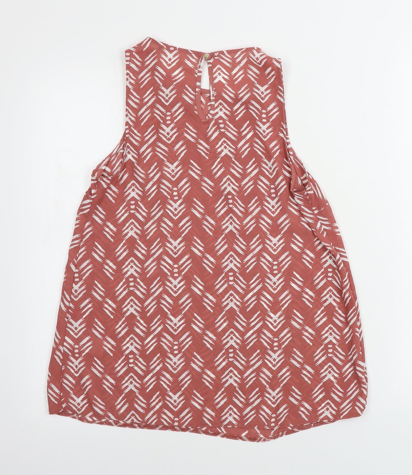 Primark  Womens Pink Geometric  Basic T-Shirt Size 6