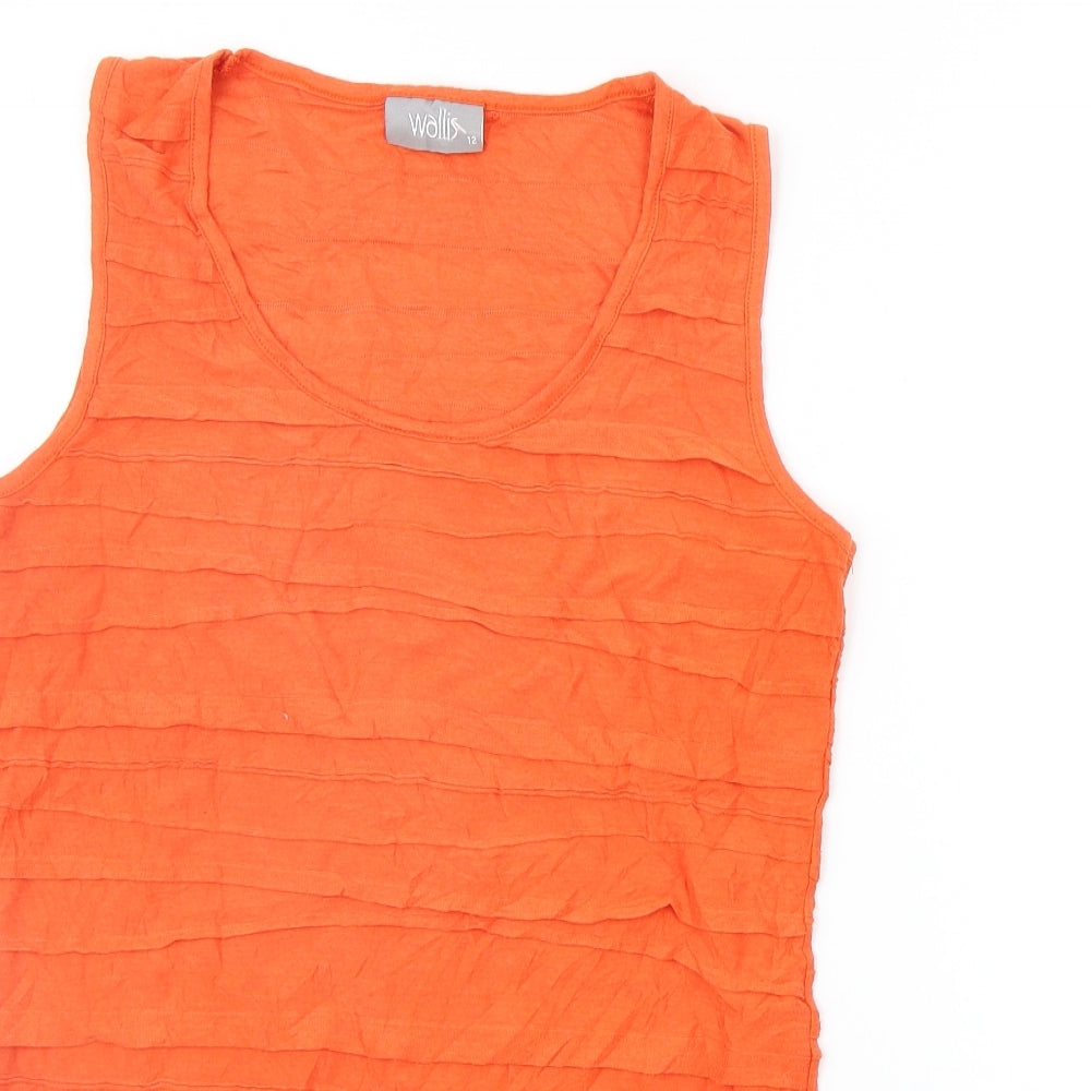 Wallis Womens Orange   Basic Tank Size 12