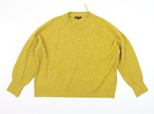 Peacocks Womens Yellow   Pullover Jumper Size L