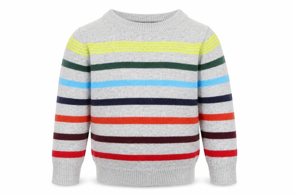 Gap Girls Grey Striped  Pullover Jumper Size 2 Years