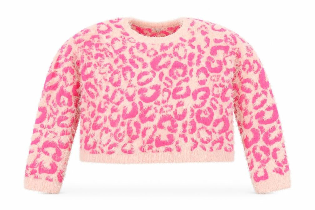 River Island Womens Pink Animal Print  Pullover Jumper Size 10