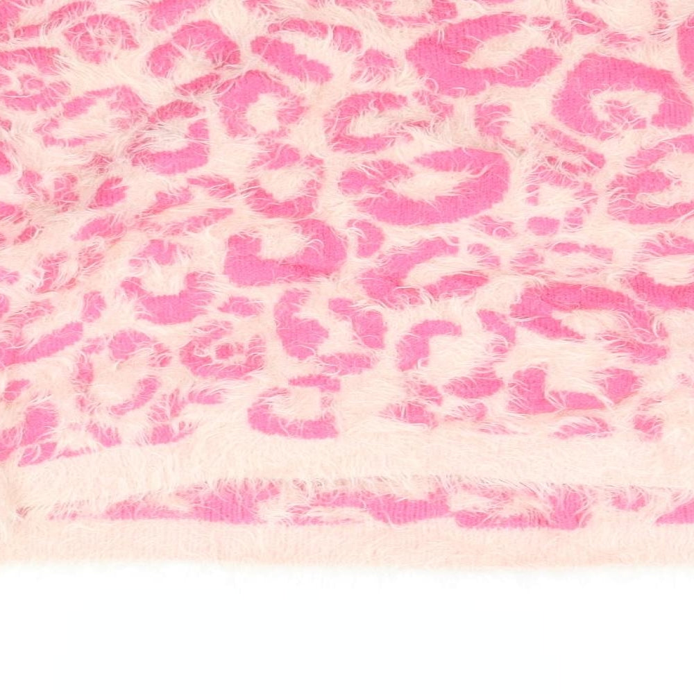 River Island Womens Pink Animal Print  Pullover Jumper Size 10