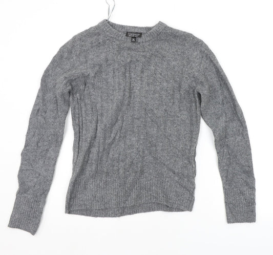 Topshop Womens Grey   Pullover Jumper Size 10