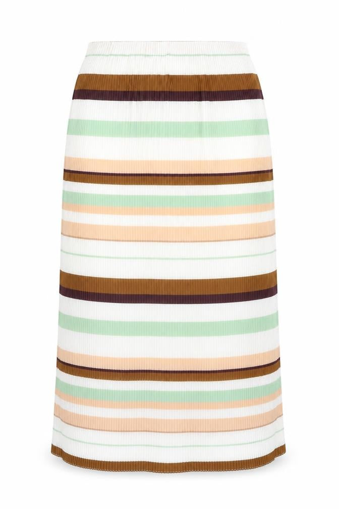 H&M Womens Brown Striped  A-Line Skirt Size 8