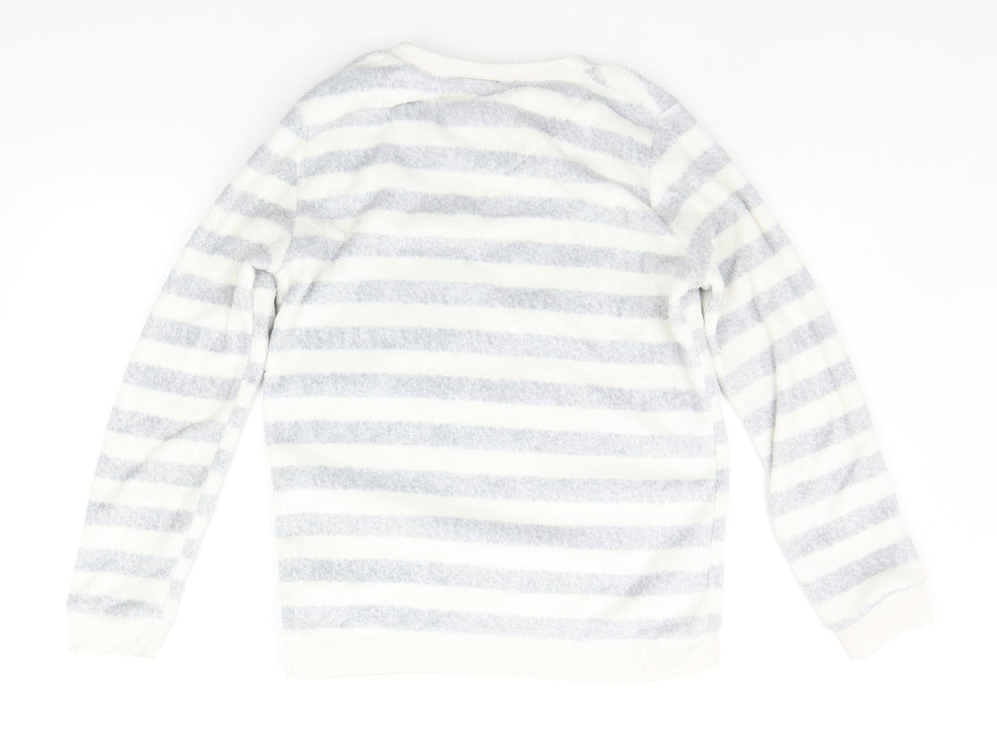 LOVE TO LOUNGE Womens Grey Striped  Top Pyjama Set Size S  - MICKEY MOUSE