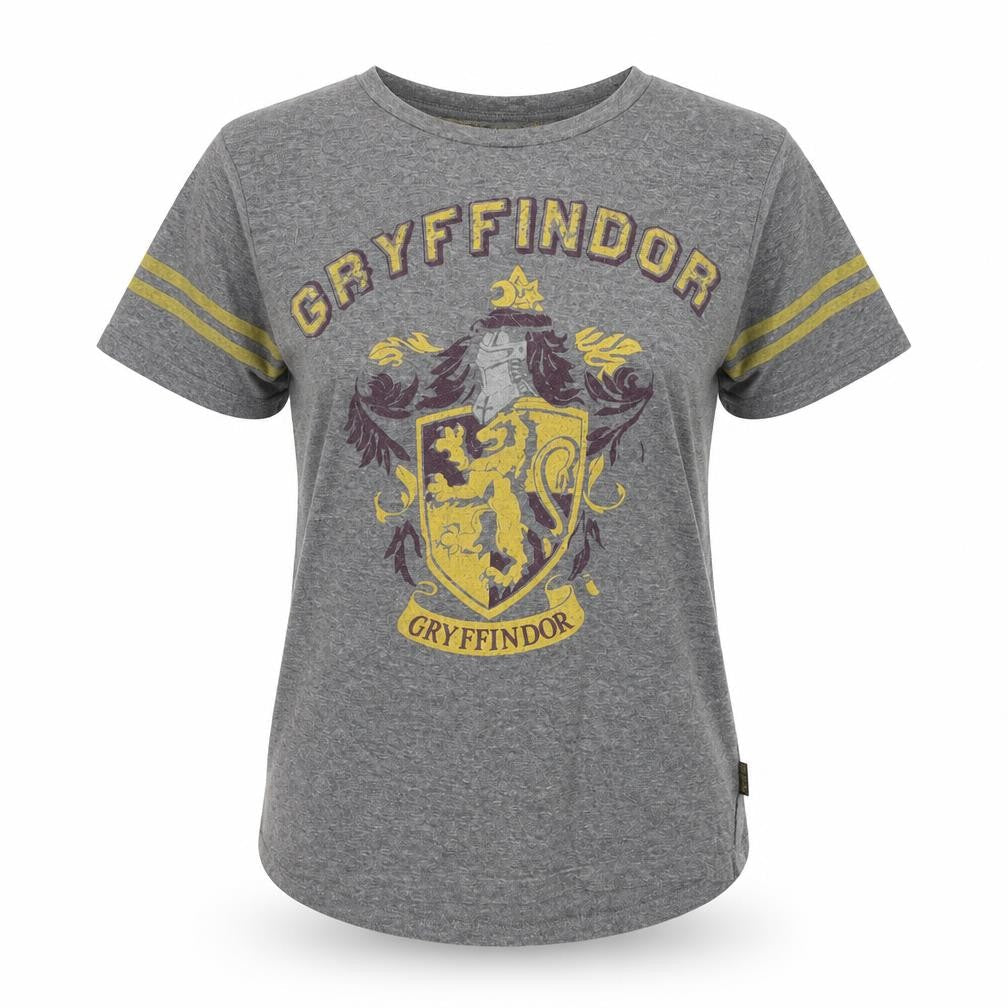 LOVE TO LOUNGE Womens Grey   Basic T-Shirt Size XS  - Gryffindor
