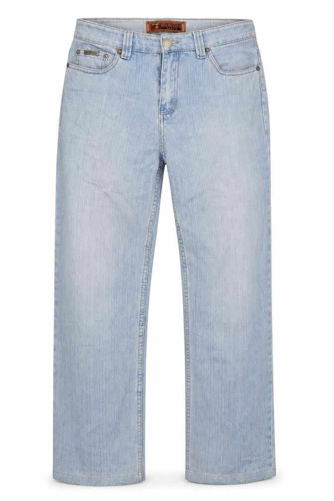 bigreoss Womens Blue  Denim Straight Jeans Size 24 L34 in