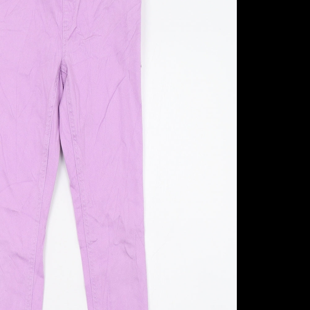 ever me Womens Purple  Denim Jegging Trousers Size 10 L30 in