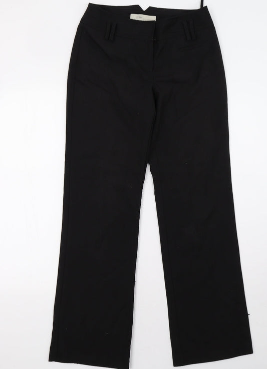 evie Womens Black   Trousers  Size 8 L32 in