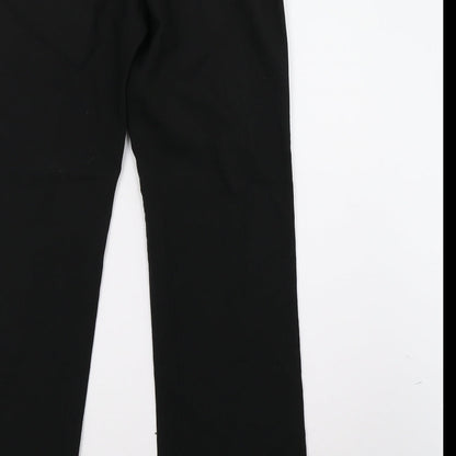 Brand and care label for evie women’s black trousers, size UK 8, 32-inch leg