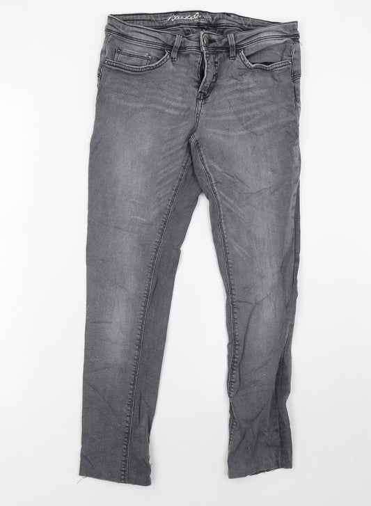 NOVA Womens Grey  Denim Skinny Jeans Size 8 L26 in
