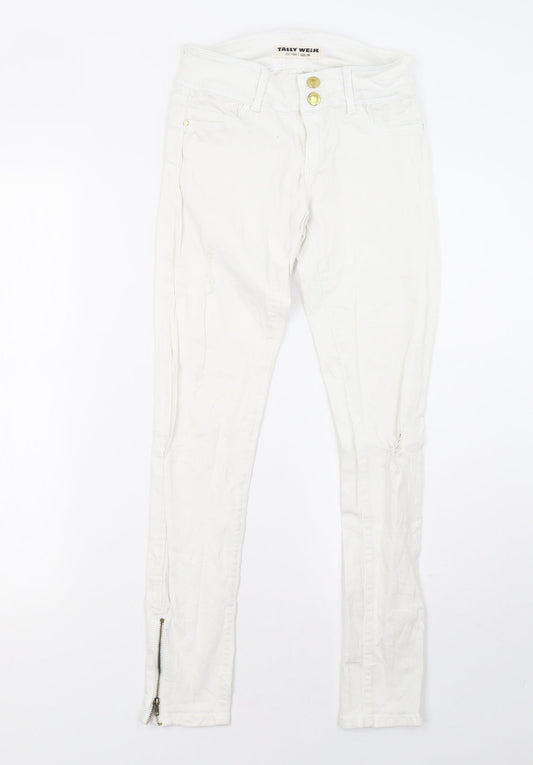 TALLY WEiJL Womens White   Skinny Jeans Size 6 L29 in