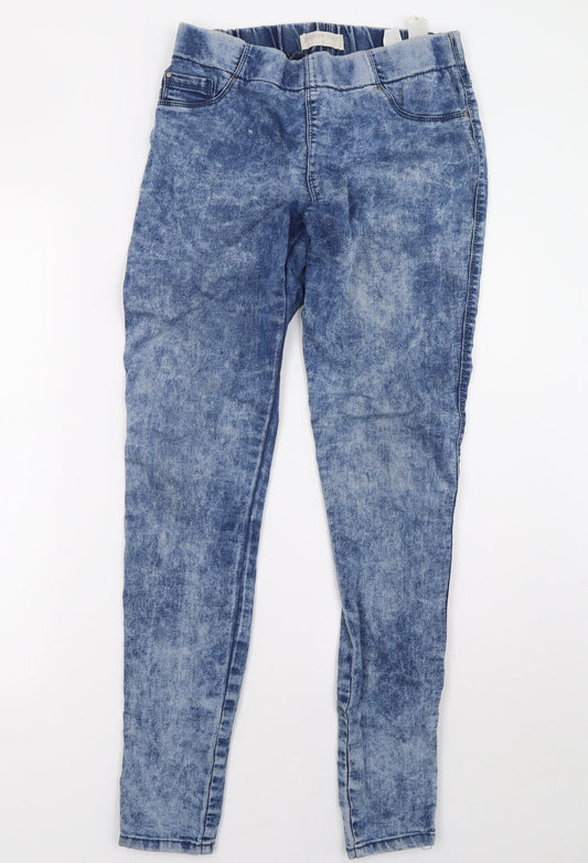 matakan Womens Blue  Denim Jegging Trousers Size 12 L32 in