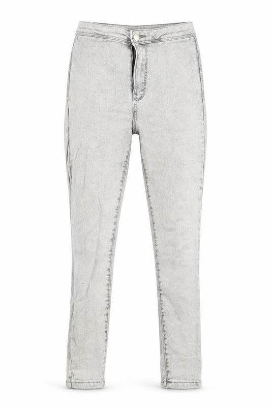 Bershka Womens Grey  Denim Skinny Jeans Size 6 L29 in