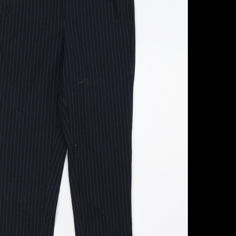 Gina Tricot Womens Blue Striped  Trousers  Size 10 L30 in