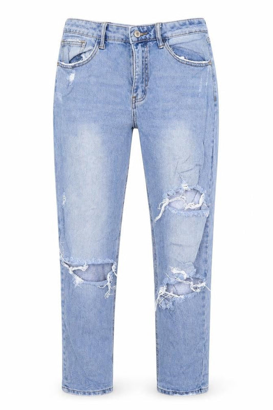 cindy Womens Blue  Denim Straight Jeans Size 28 L30 in