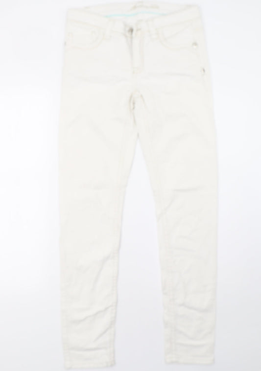 blue fire Womens White   Skinny Jeans Size 10 L32 in