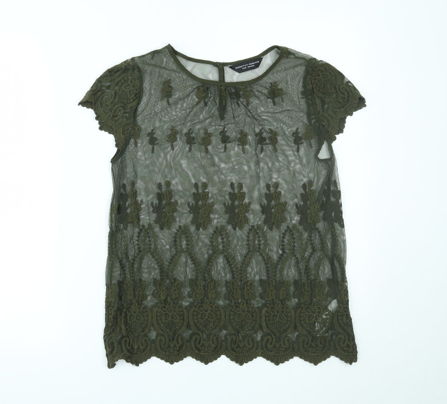 Dorothy Perkins Womens Green   Basic Blouse Size 12