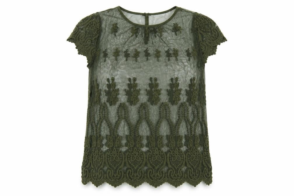 Dorothy Perkins Womens Green   Basic Blouse Size 12