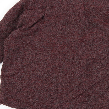 Cedarwood State Mens Red Button-Up Size XS