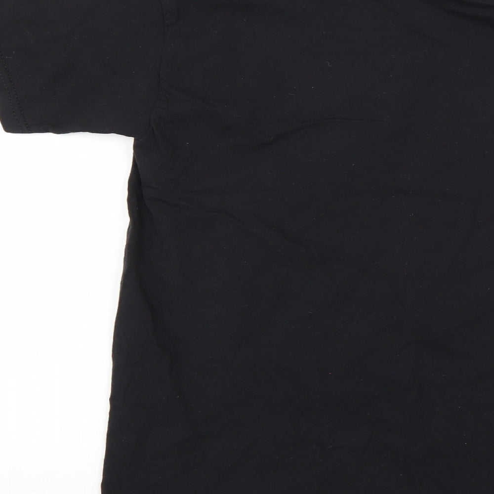 Fruit of the Loom Mens Black    T-Shirt Size S
