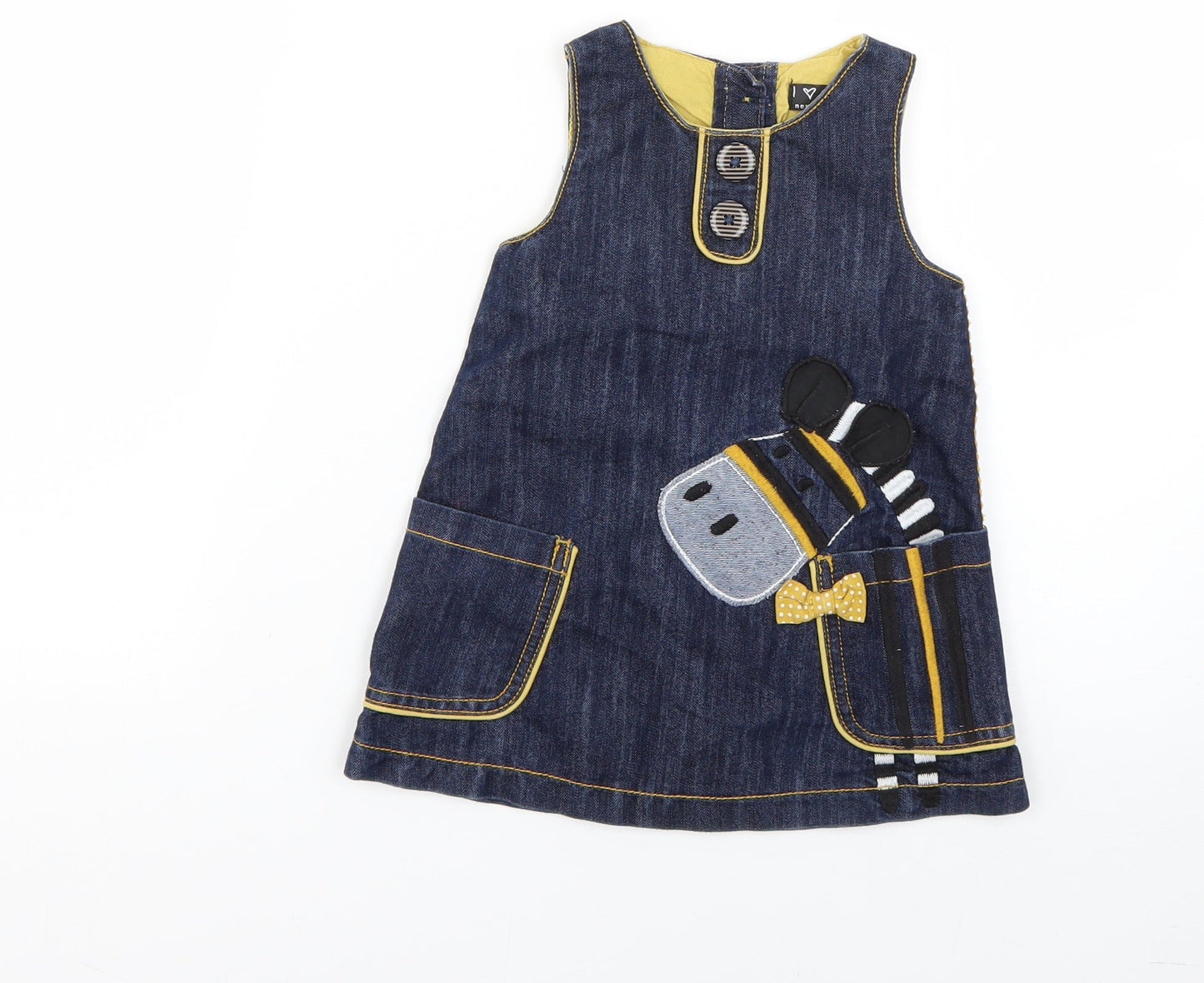 NEXT Baby Blue   Dungaree One-Piece