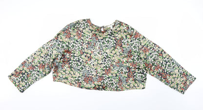 H&M Womens Multicoloured Floral  Basic Blouse Size XL