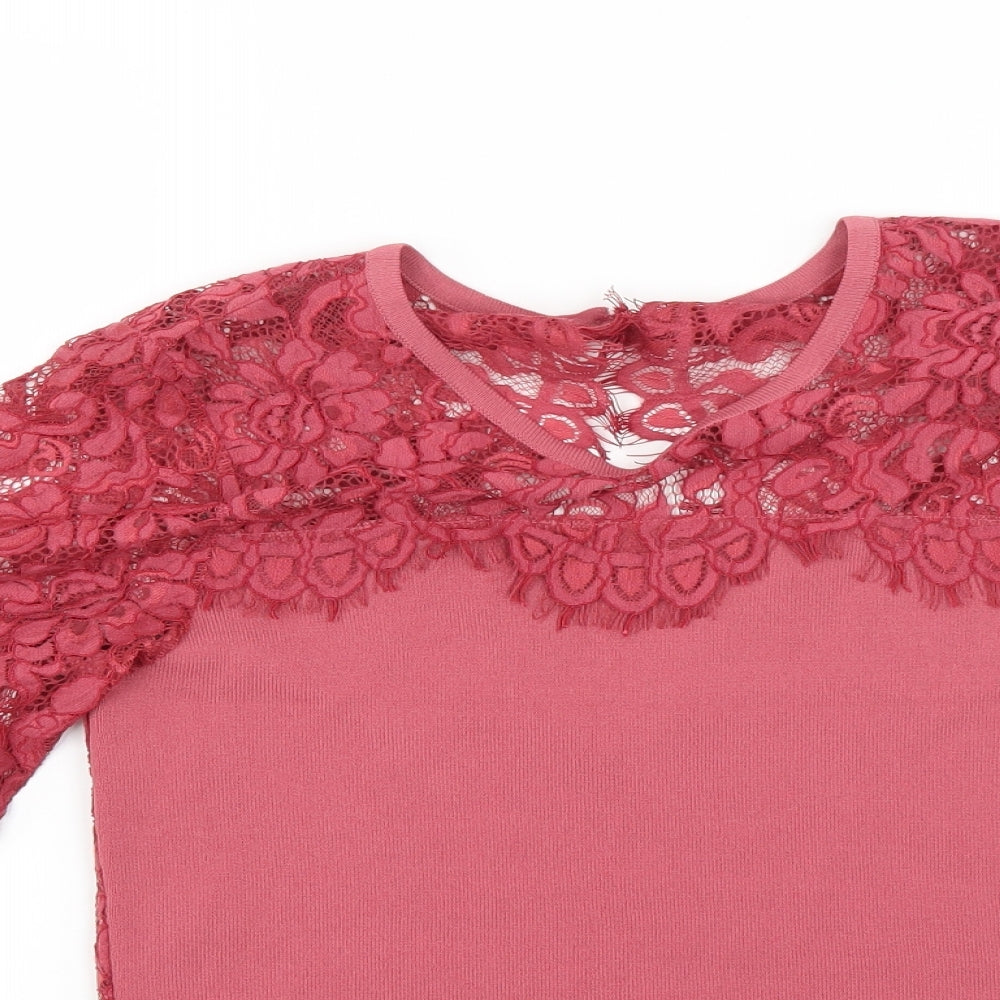 NEXT Womens Red   Basic Blouse Size 10