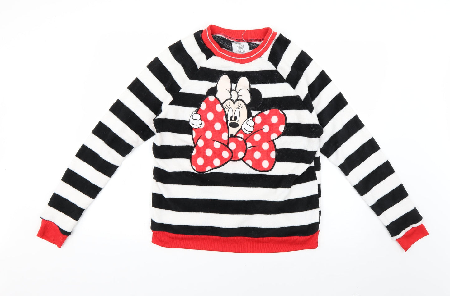Disney  Womens Multicoloured Striped  Top Pyjama Top Size 10  - Disney