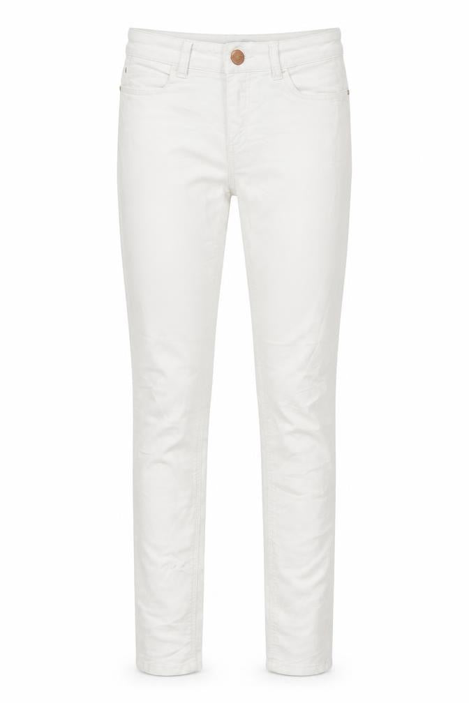 Stradivarius Womens White  Denim Skinny Jeans Size 10 L29 in