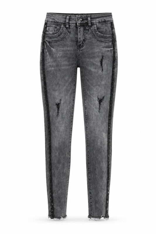 Amisu Womens Grey  Denim Skinny Jeans Size 25 L27 in