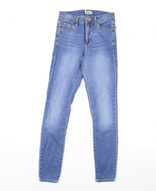 Topshop Womens Blue  Denim Jegging Jeans Size 24 in L26 in