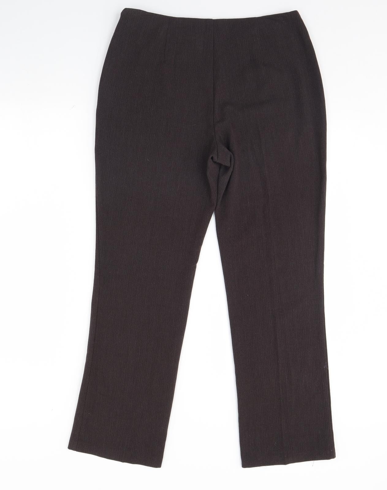 m&s Womens Brown   Trousers  Size 12 L30 in