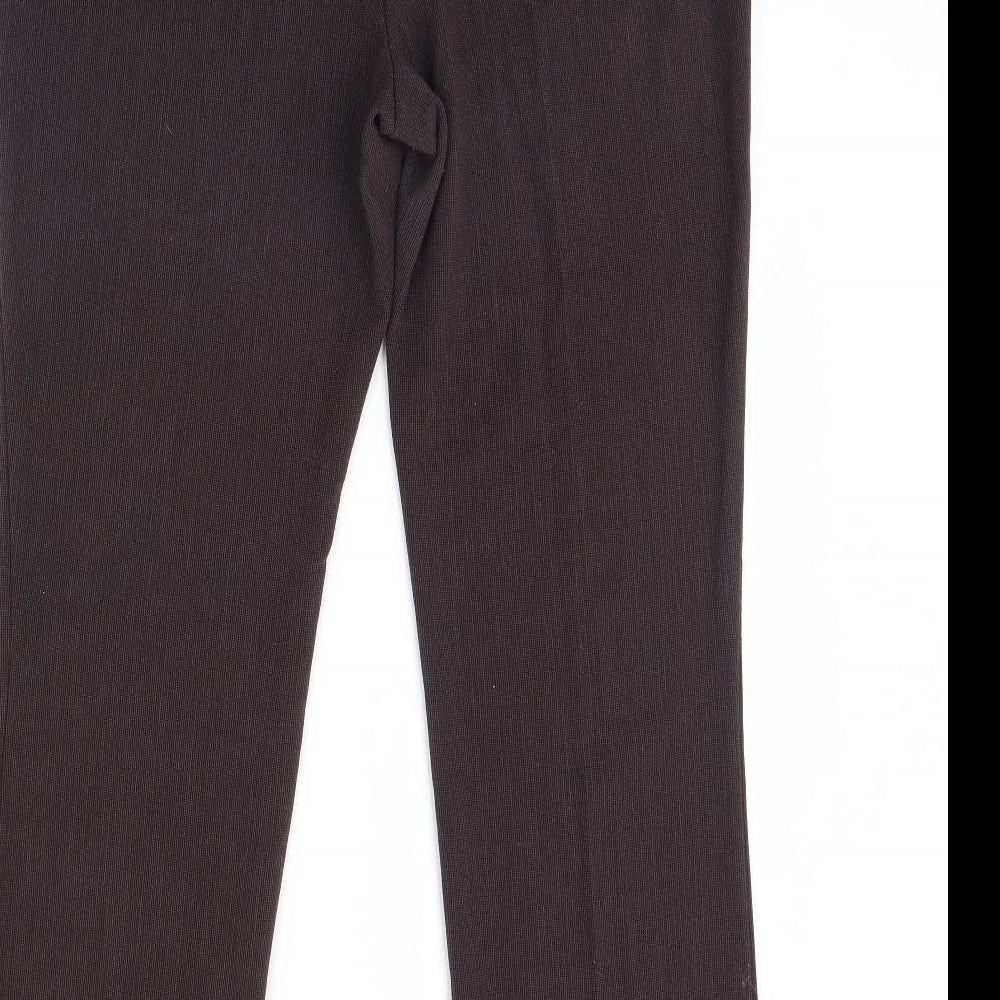 m&s Womens Brown   Trousers  Size 12 L30 in
