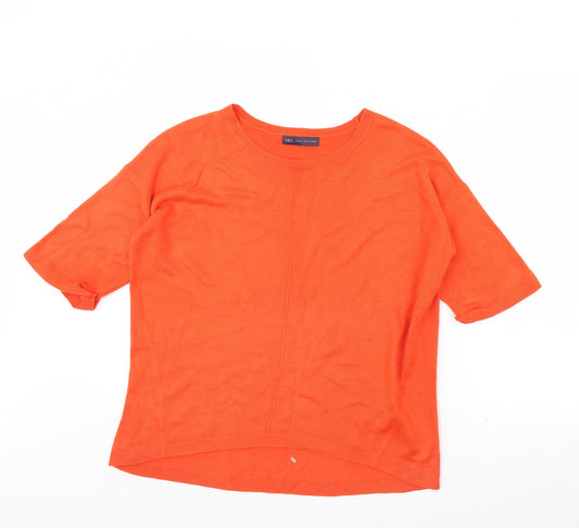 m&S Womens Orange   Pullover Jumper Size 12