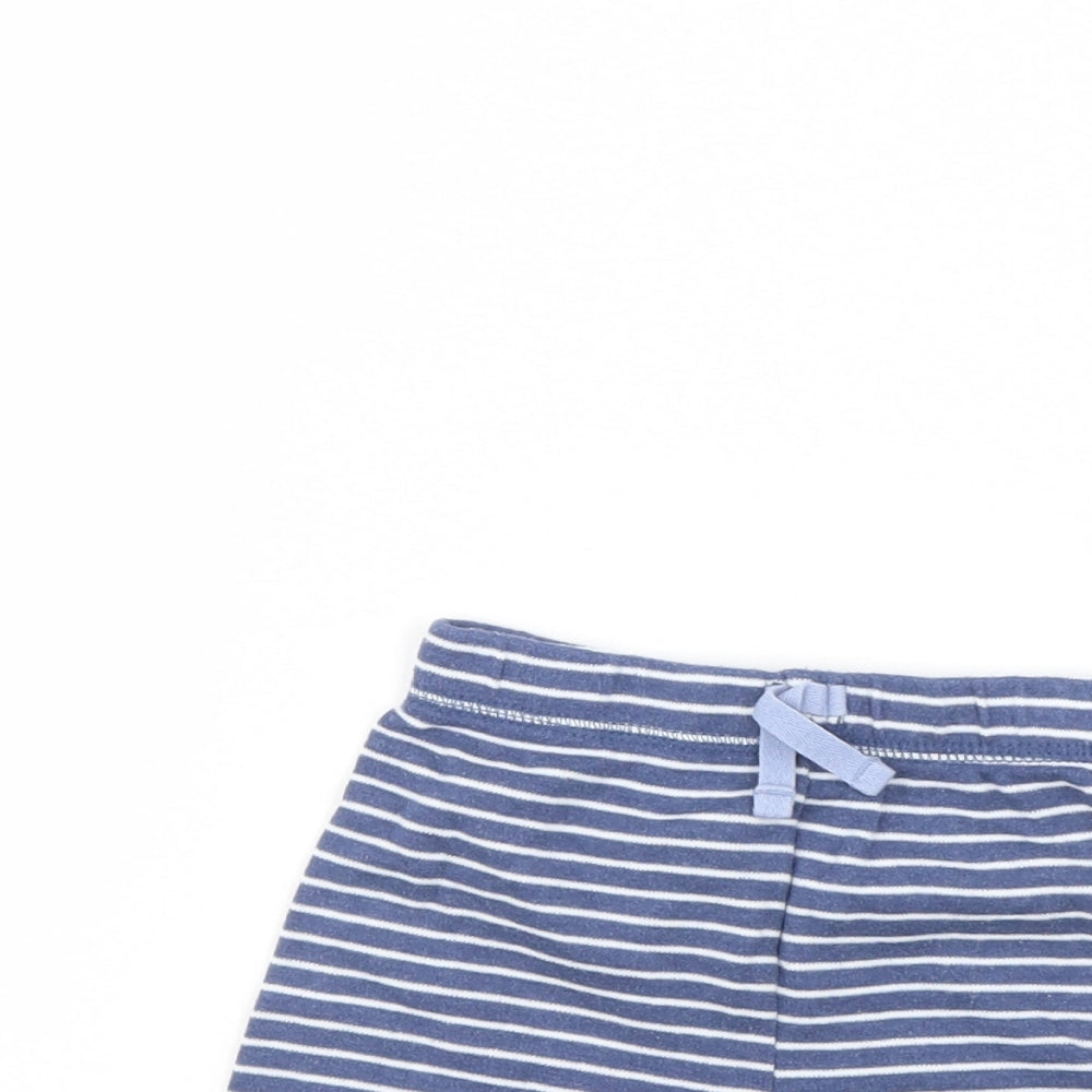 George Baby Blue Striped  Cropped Trousers Size 9 Months