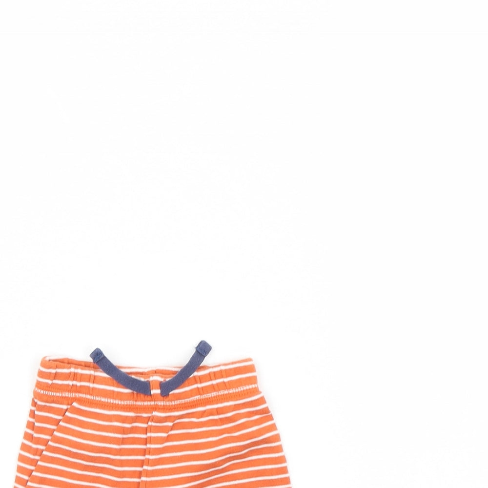George Baby Orange Striped  Cropped Trousers Size 9 Months